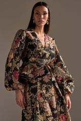 LUXE ENERGY BROCADE BLOUSE