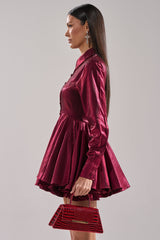 OH MY BUTTON DOWN MINI DRESS