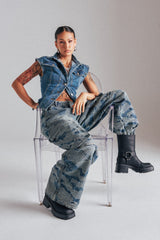 I THINK YOU WANNA KNOW DENIM CARGO PANT