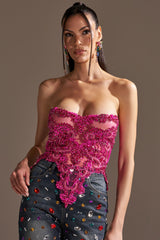 OH HOT DAMN RHINESTONE CORSET