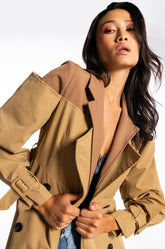 ILLUME OFF SHOULDER CLASS TRENCH BODY