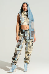 PLAY WITH ME DENIM HOOD