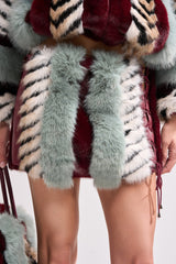 HAVE IT ALL PANELED FUR SKIRT