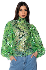 GALAXY EMBELLISHED LONGSLEEVE TOP