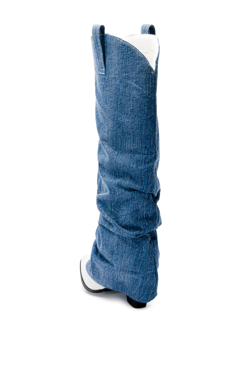 CONNECTION WESTERN DENIM BOOT