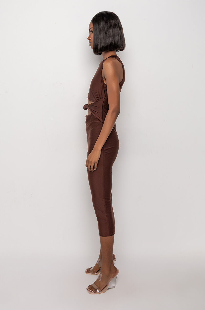 NO PROMISES MIDI DRESS