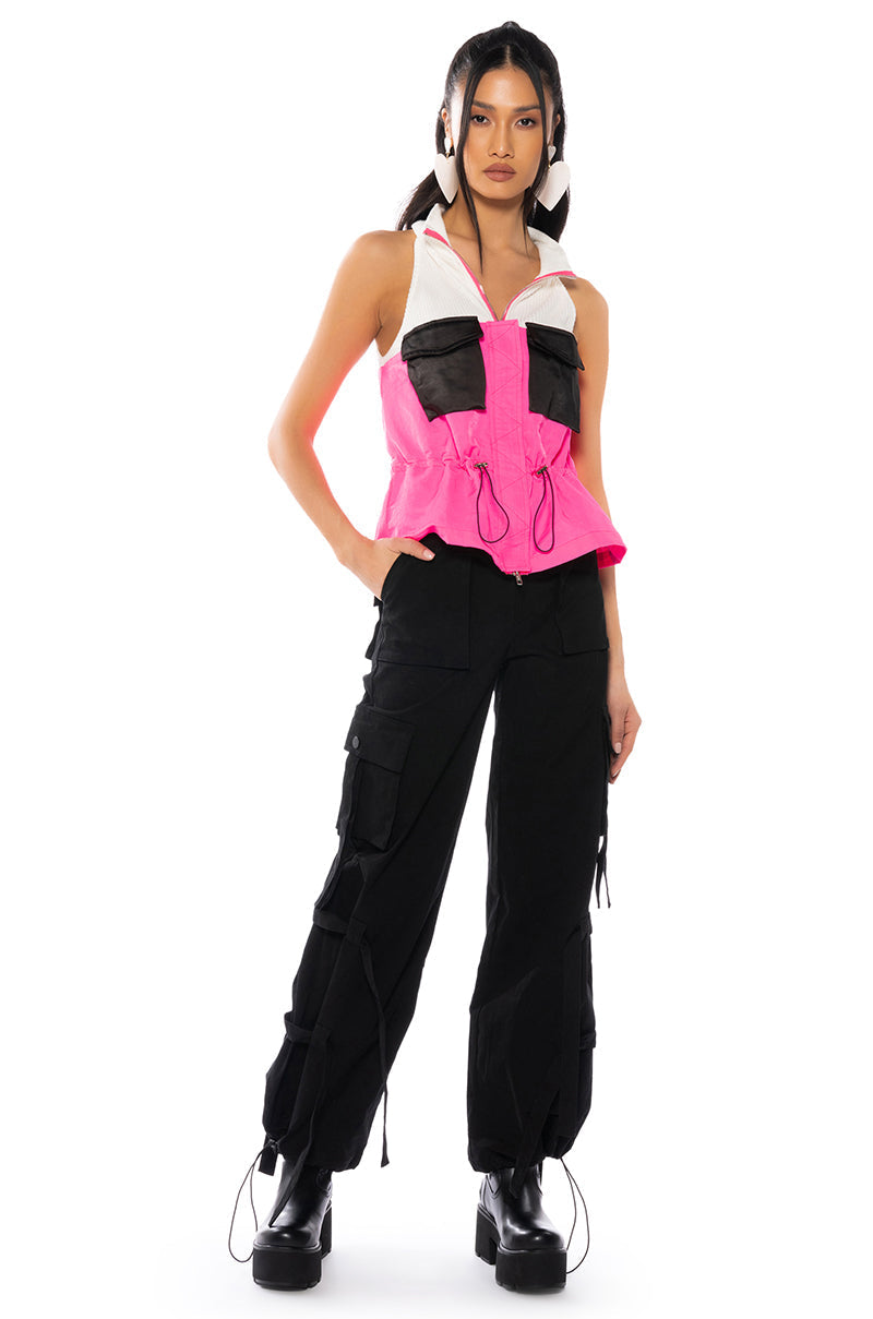OLLIE MULTICOLOR SLEEVELESS BLOUSE